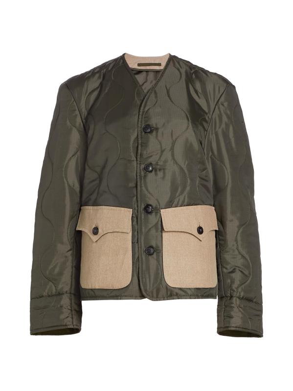 جاكيت مبطن كبير الحجم