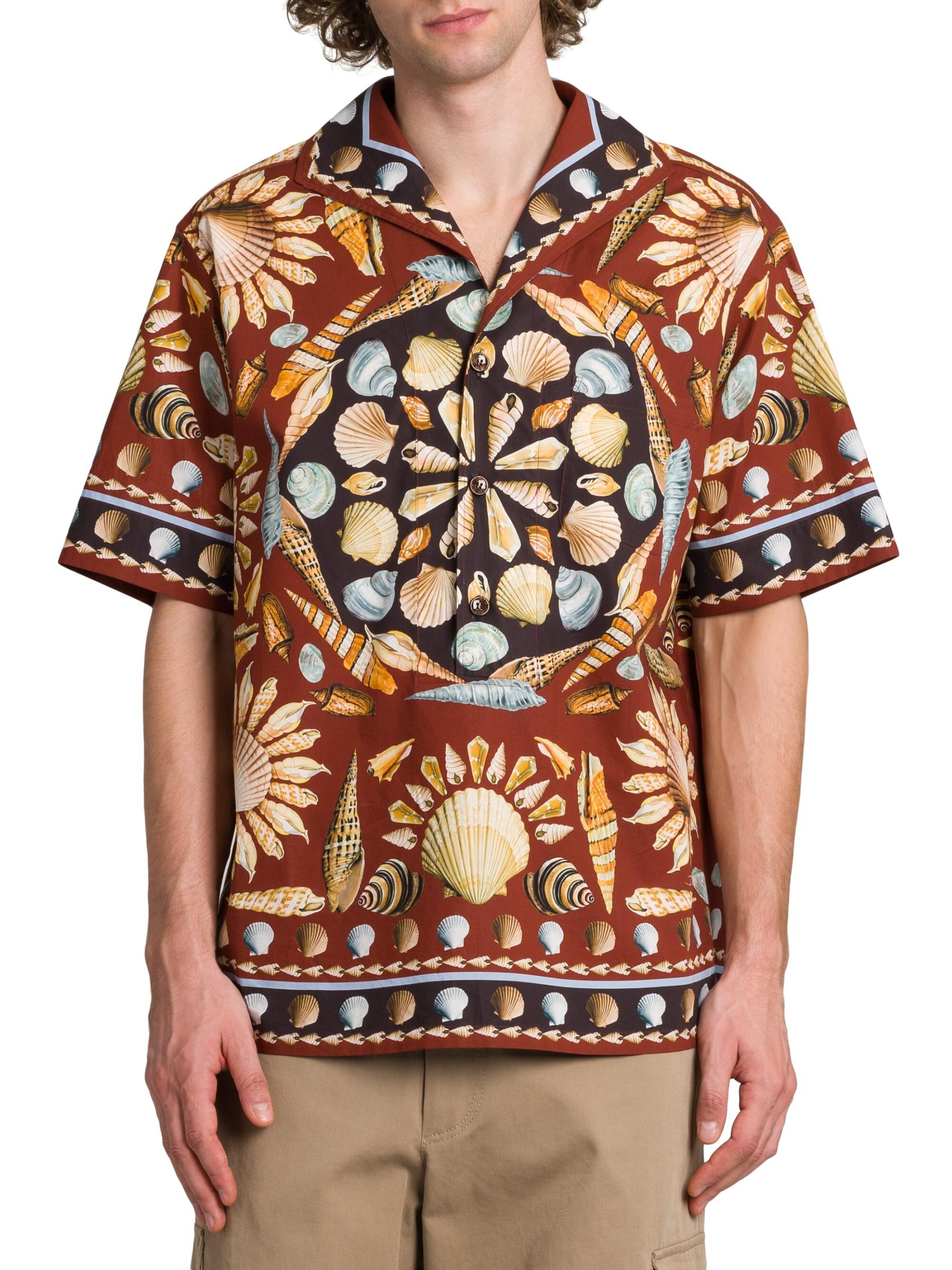 Dolce & Gabbana 半袖シャツ 新品タグ付き DOLCE&GABBANA - 貝殻プリント半袖シャツ をオンライン購入