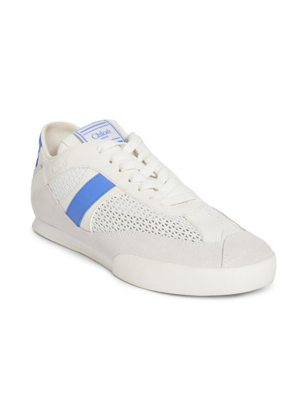 #2: حذاء كلوي كيك برقبة منخفضة - أبيض+أزرق