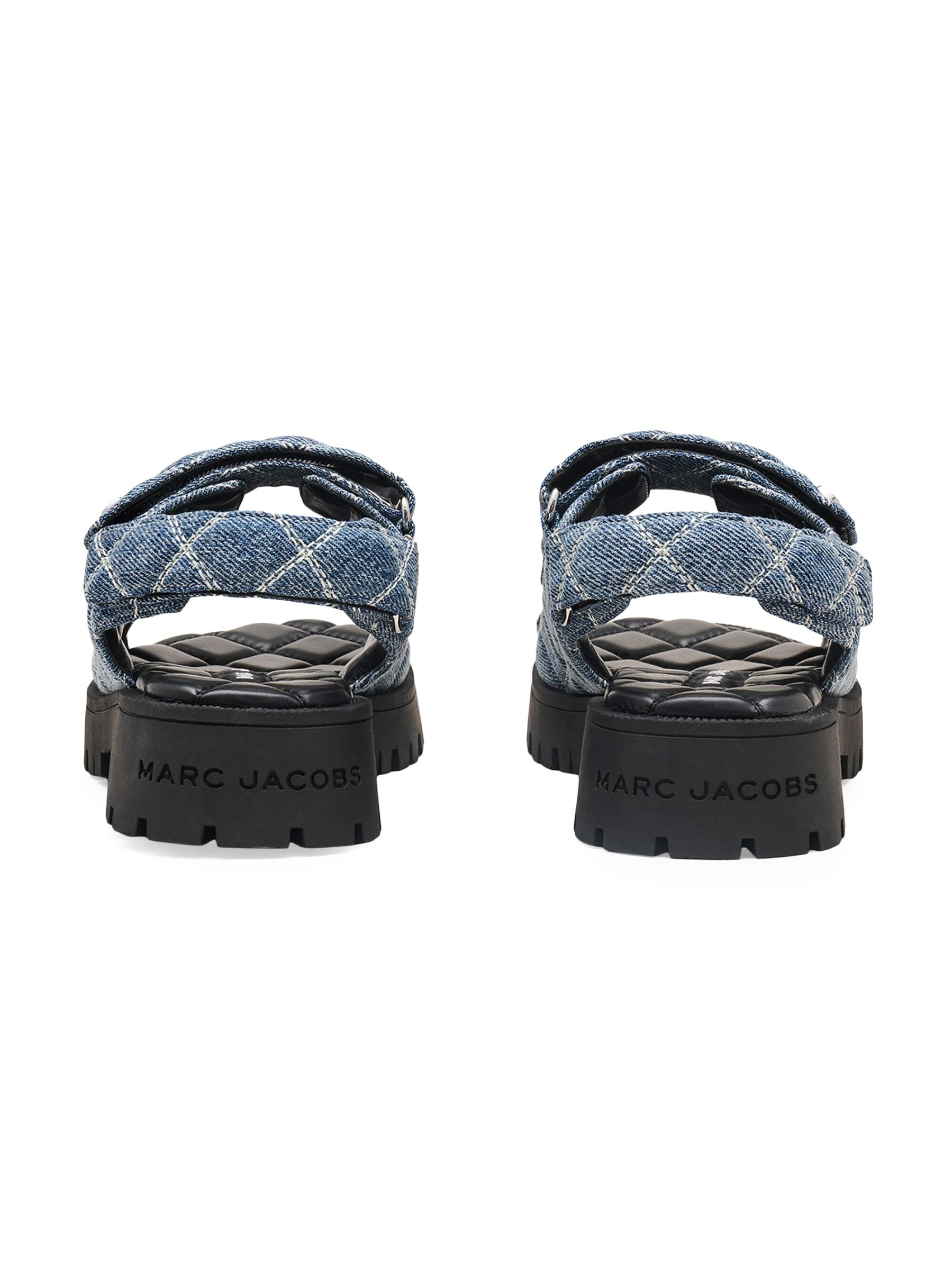 Shop Marc Jacobs - The J Marc Quilted Denim Sandals | Saks