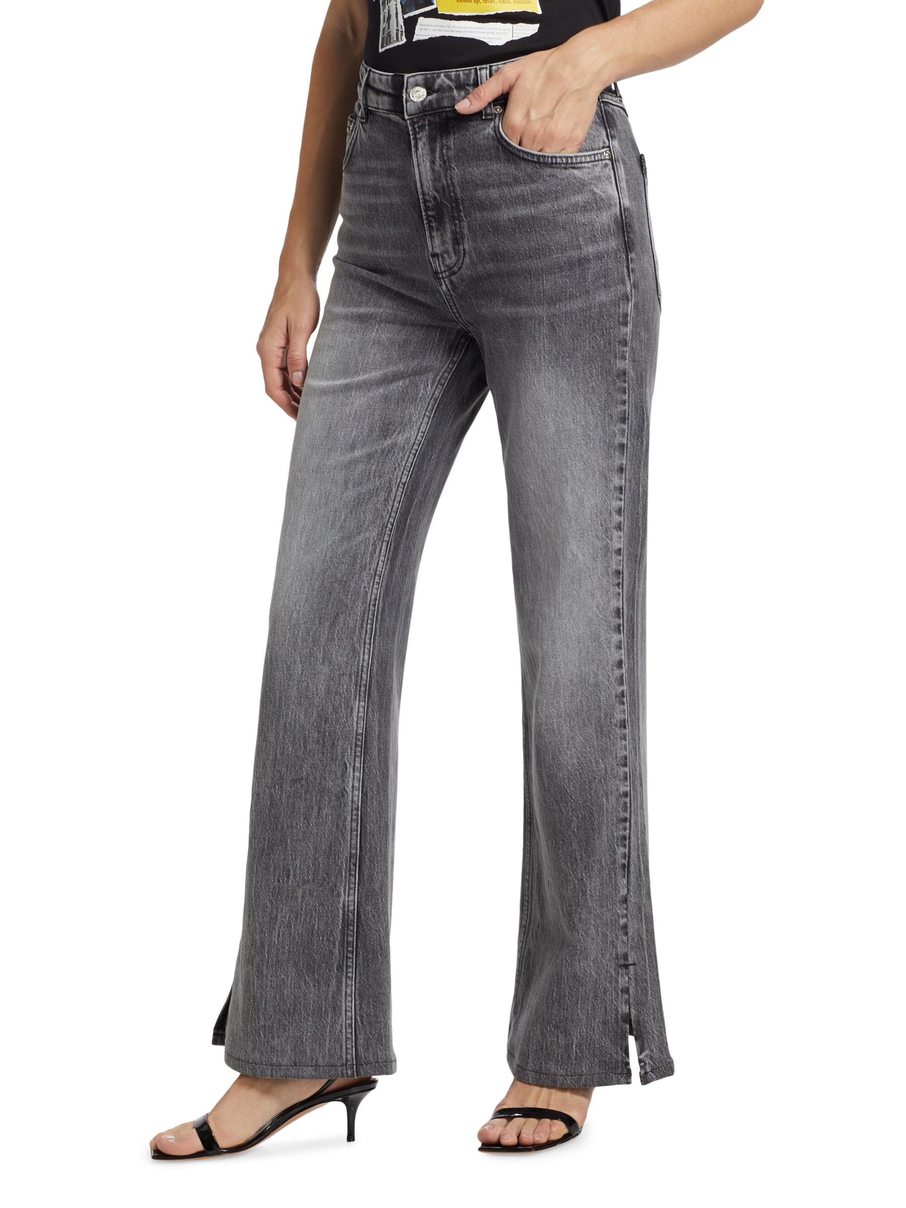 デニム・ジーパン MOSCHINO COUTURE Woman Jeans Grey 03015423 0499 Moschino Couture Outlet: Jeans woman - Grey | Moschino