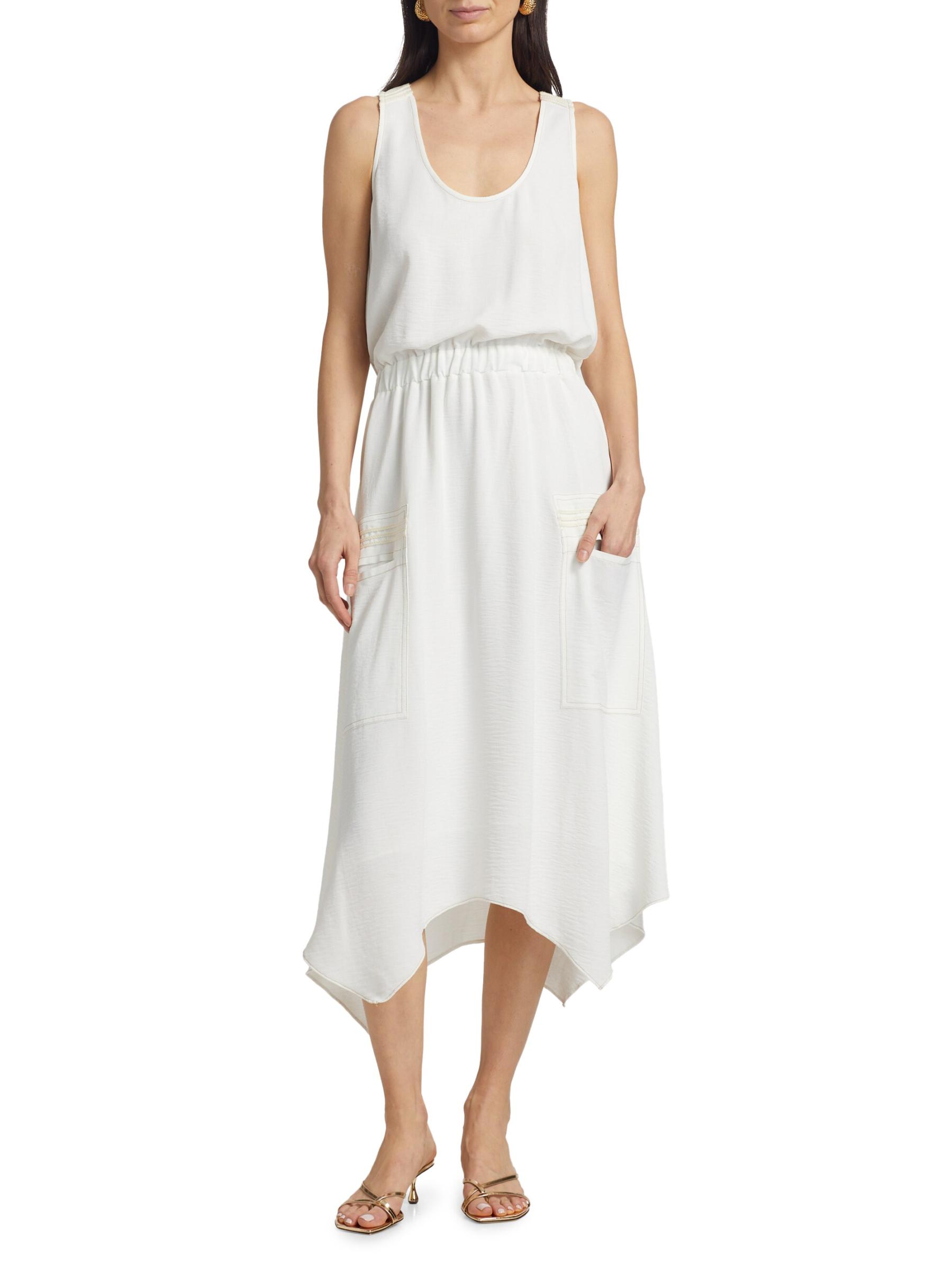 Shop Ramy Brook - Embellished Hallie Sleeveless Asymmetric