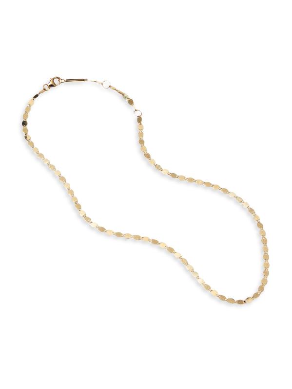 #3: قلادة على شكل سلسلة من الذهب الأصفر عيار 14 قيراط عارية - الذهب