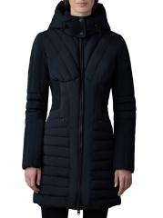 Shop Mackage - Oksana Smocked Long Down Coat | Saks Fifth