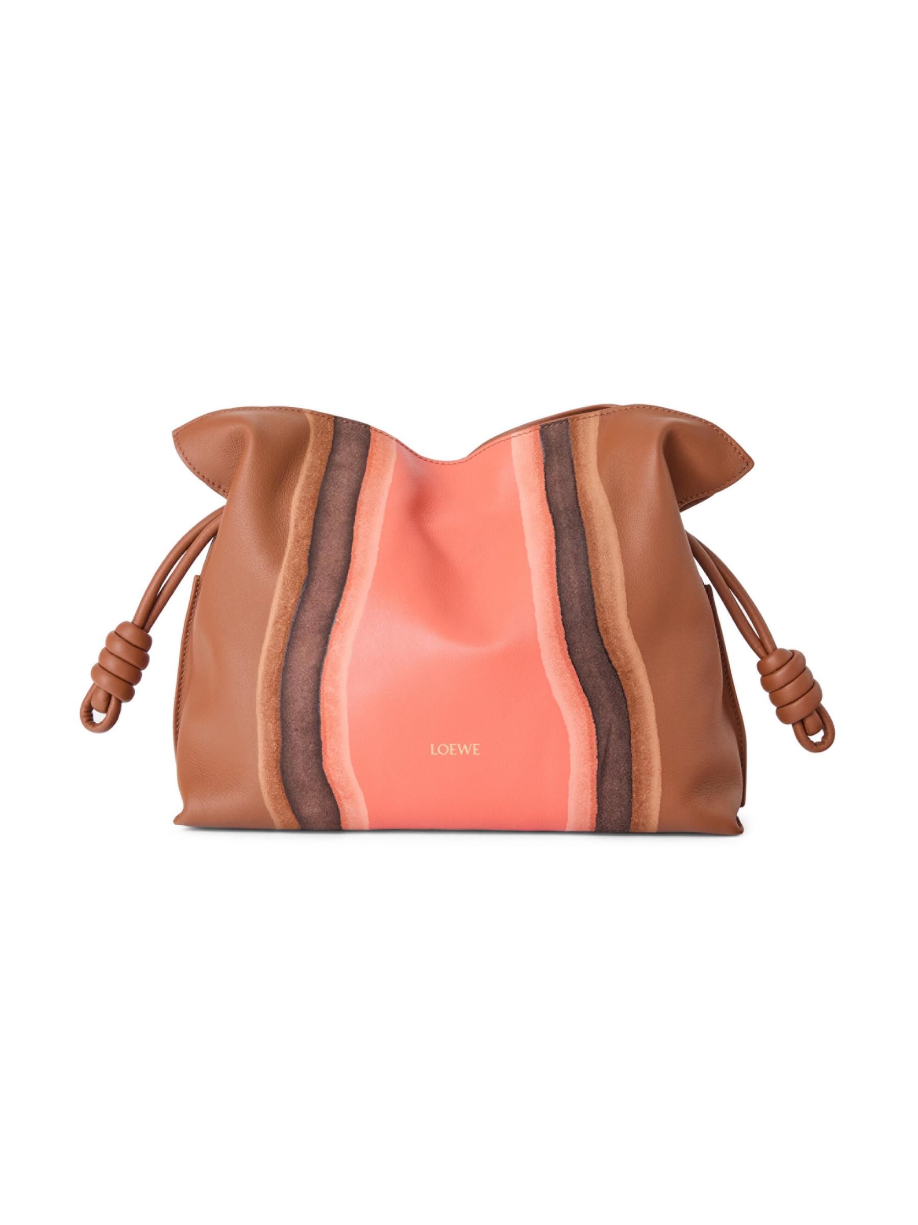 Loewe - フラメンコ・ランドスケープ・レザー・クラッチバッグ
