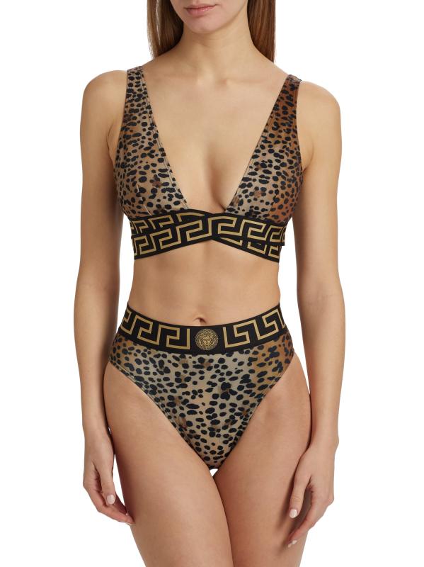 Versace - レオパードプリントビキニトップ をオンライン購入