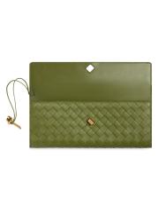 ★BOTTEGA VENETA★ANDIAMO イントレチャート クラッチバッグ Bottega Veneta - アンディアモ イントレチャート レザー トップ