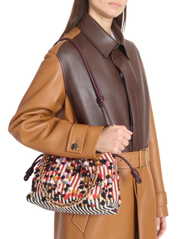 #5: معطف بحزام من الجلد الملون - أسمر