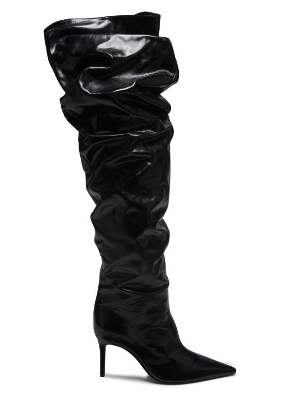 حذاء إلين 85 ملم من الجلد المترهل فوق الركبة