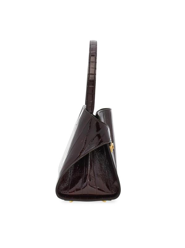 #3: حقيبة كتف من الجلد Hug - براون