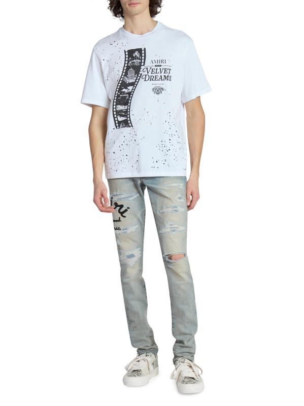 Amiri - フィルムショットガンロゴTシャツ をオンライン購入