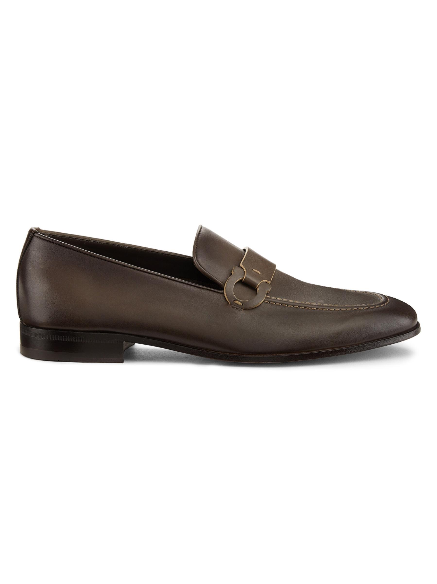 Salvatore Ferragamo/ガンチーニレザーローファー Ferragamo - ガンチーニ レザー ローファー をオンライン購入