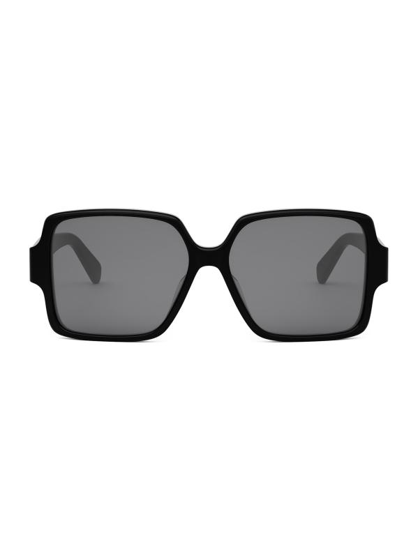 #2: نظارة تريومف مربعة 60 ملم - أسود + رمادي