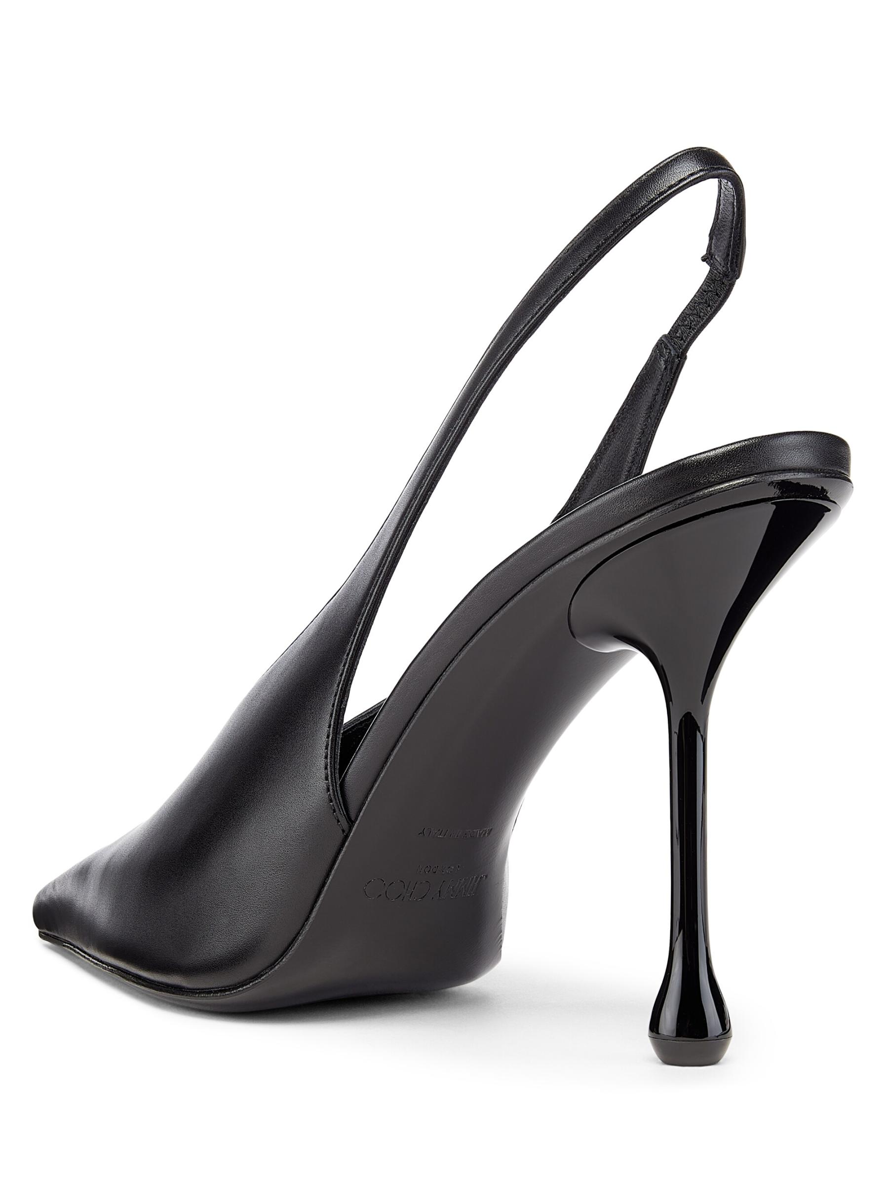 Jimmy Choo【関税送料込】 ヘアカーフスリングバックパンプス Jimmy Choo - イザ 95MM レザースリングバックパンプス を