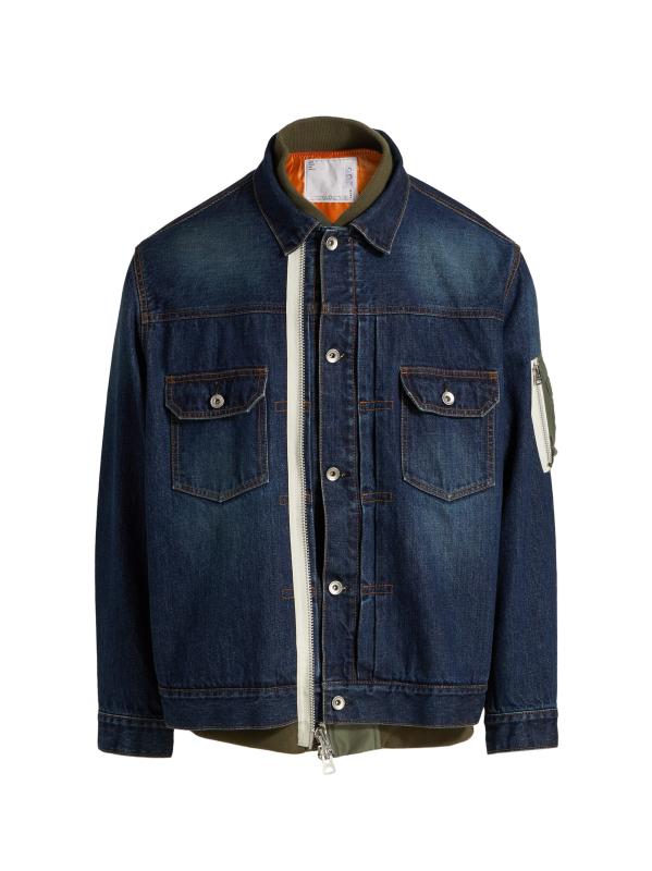 sacai★デニム×ナイロンツイルジャケット Sacai - デニム×ナイロンツイルジャケット をオンライン購入