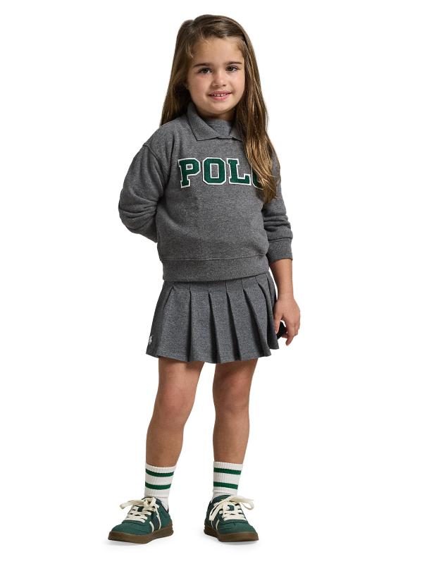 #6: تنورة محبوكة من الجيرسي للفتيات الصغيرات والفتيات - خلنج متوسط من الفانيلا