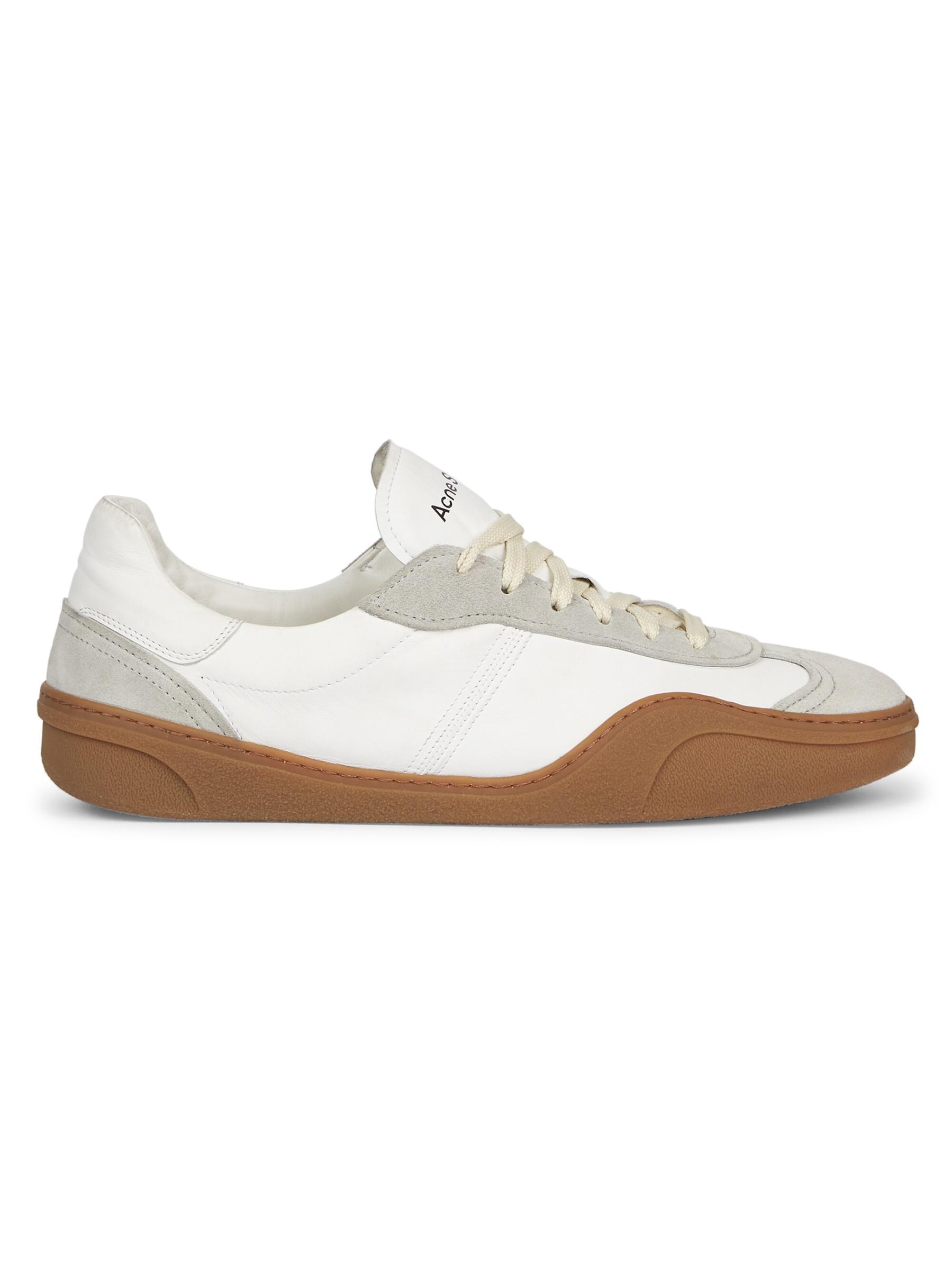 Shop Acne Studios - Bars M Leather Low-Top Sneakers | Saks