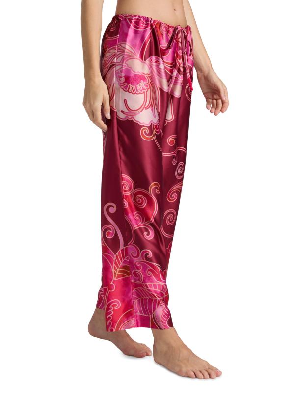 #3: بيجامة شارميوز مطبوعة بالديكور - أحمر