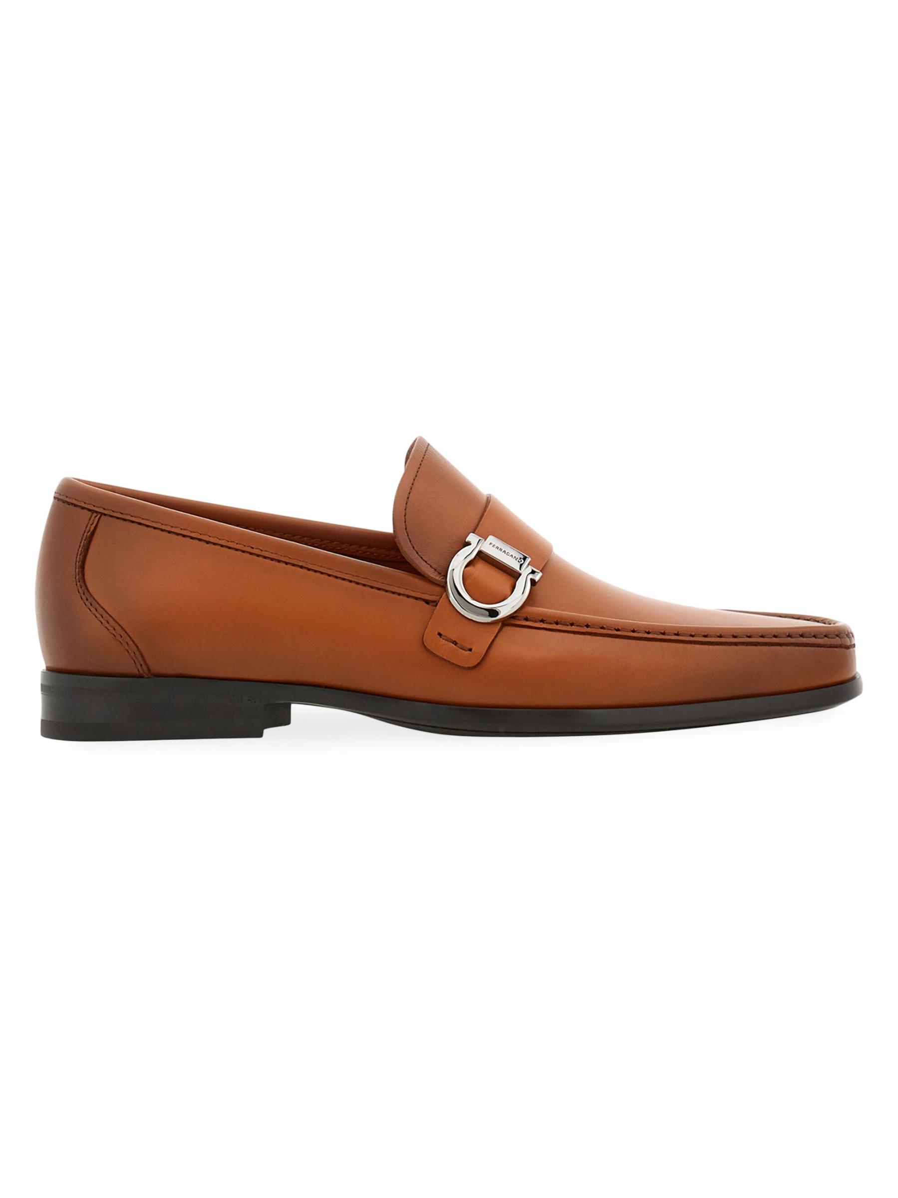 ▽Salvatore Ferragamo ローファー ブラウン ベルト付きΩ
