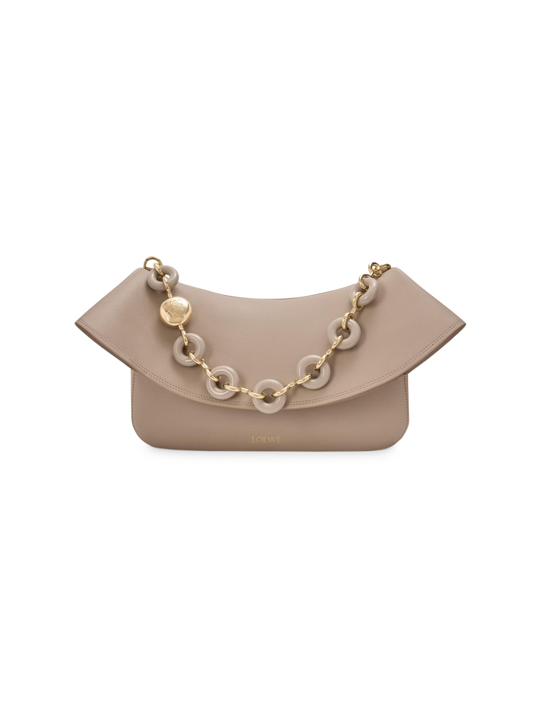Medium Ola Chain Leather Shoulder Bag