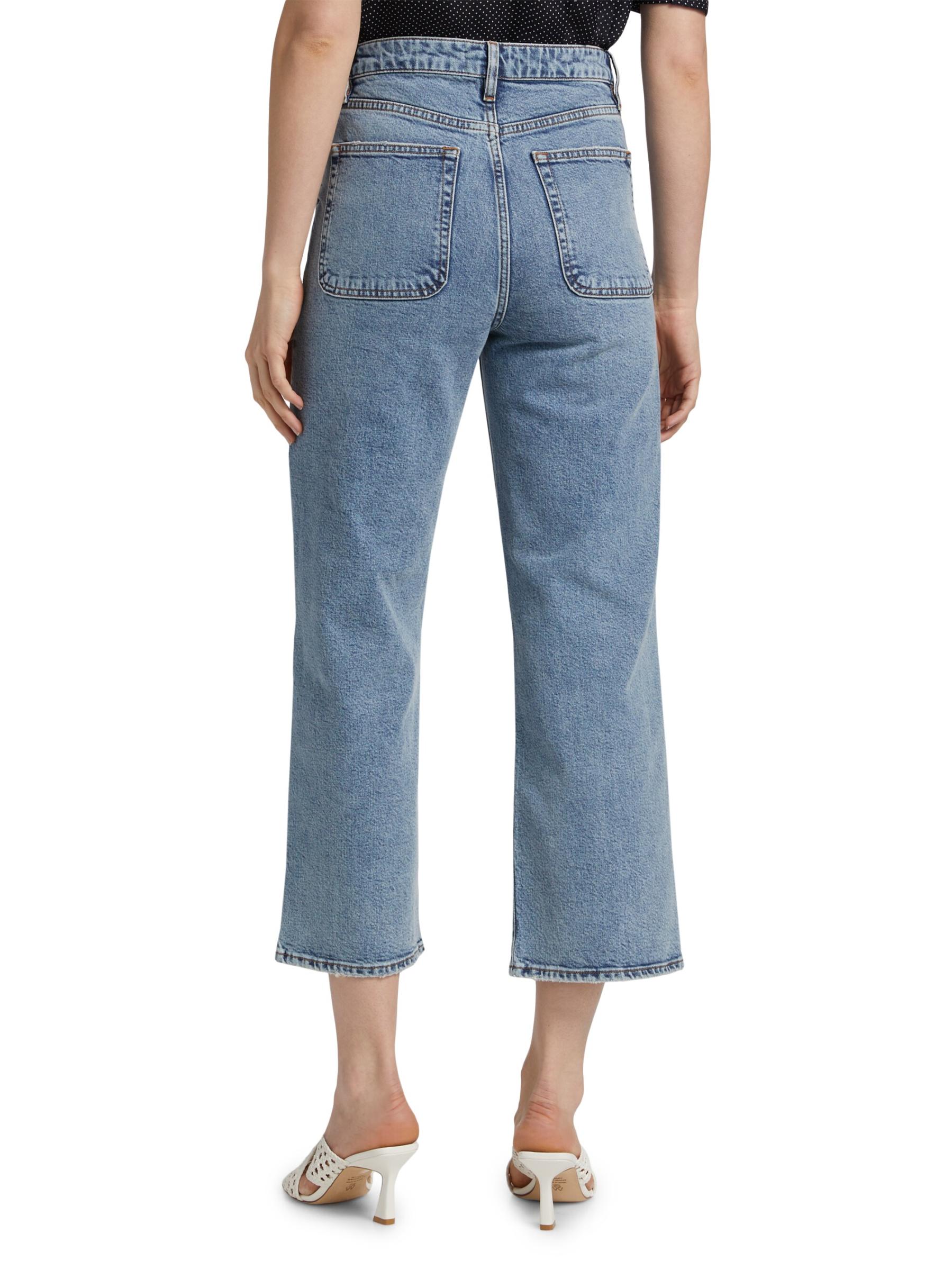 Shop FRAME - The Modern Pocket Wide-Leg Jeans | Saks Fifth