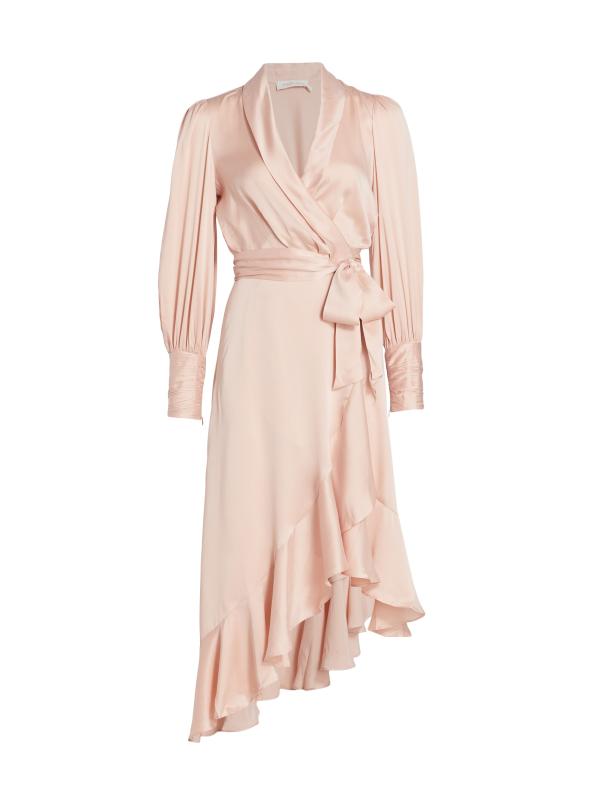 【Zimmermann】SILK WRAP MIDI DRESS 定番 シルク ミディドレス Zimmermann】SILK WRAP MIDI DRESS 定番 シルク ミディドレス