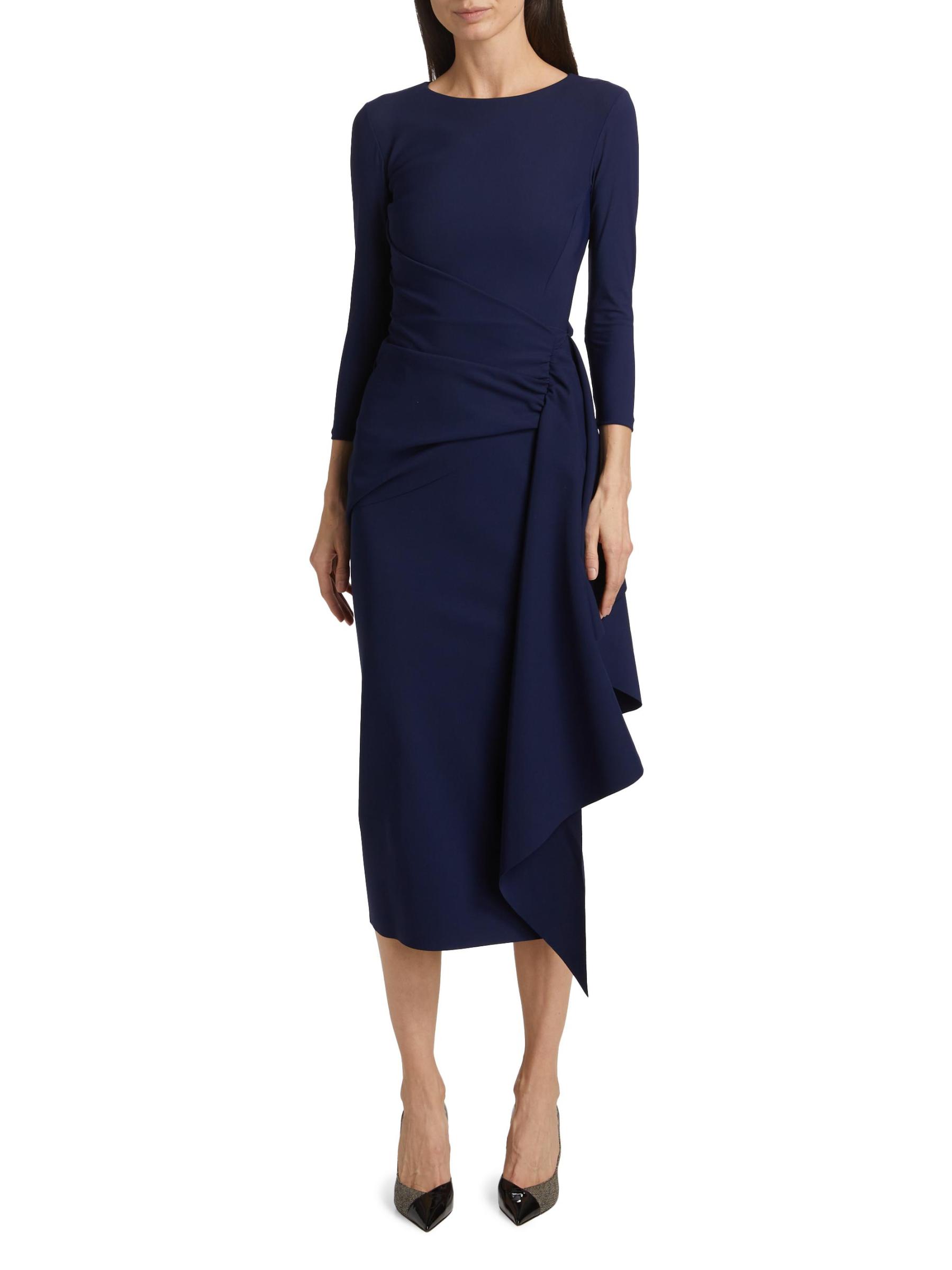 Shop Chiara Boni La Petite Robe Wangairi Boatneck Midi-Dress