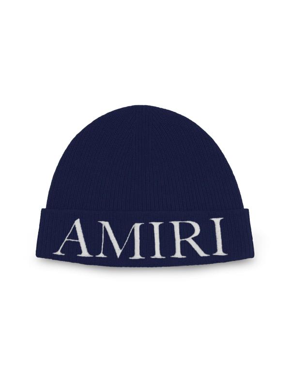 #1: قبعة صغيرة من الصوف بشعار الماركة - ميد بلو