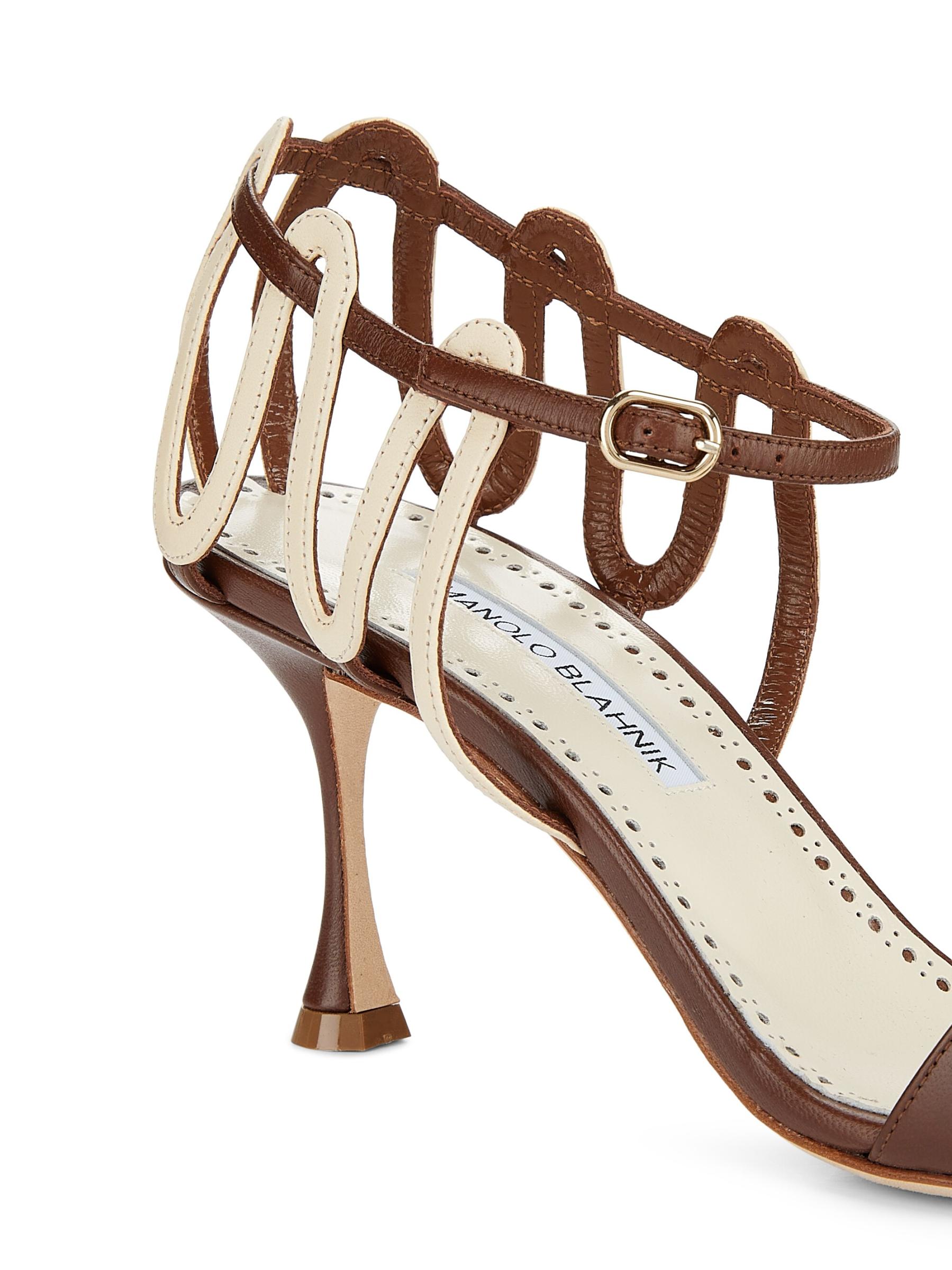 Manolo Blahnik - チャファルサン 70MM ツートーン・スパイラル