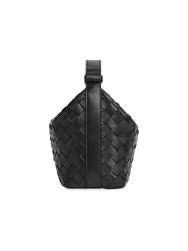 Shop Bottega Veneta - Mini Wallace Leather Top-Handle Bag
