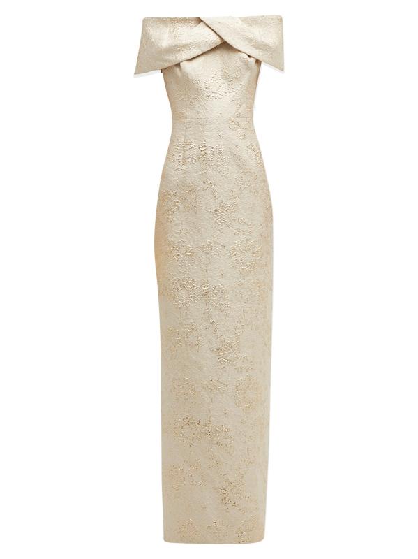 فستان جاكار على شكل عمود