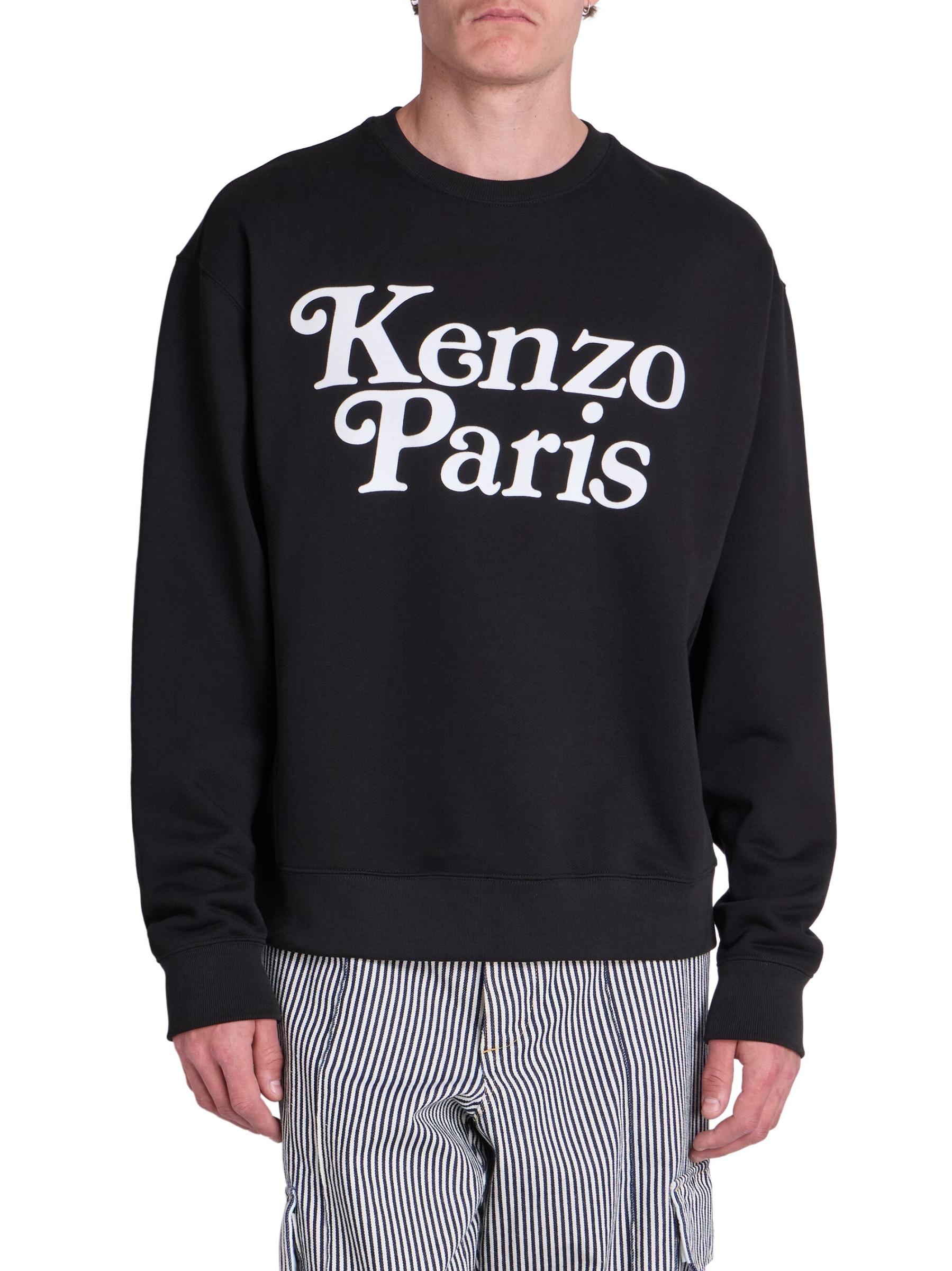 ☆KENZO☆ プリントコットン スウェットシャツ KENZO】ロゴプリント クルーネックスウェットシャツ