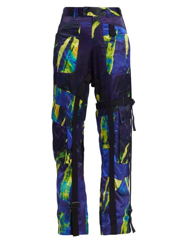 بنطال كارغو بحزام ساتان