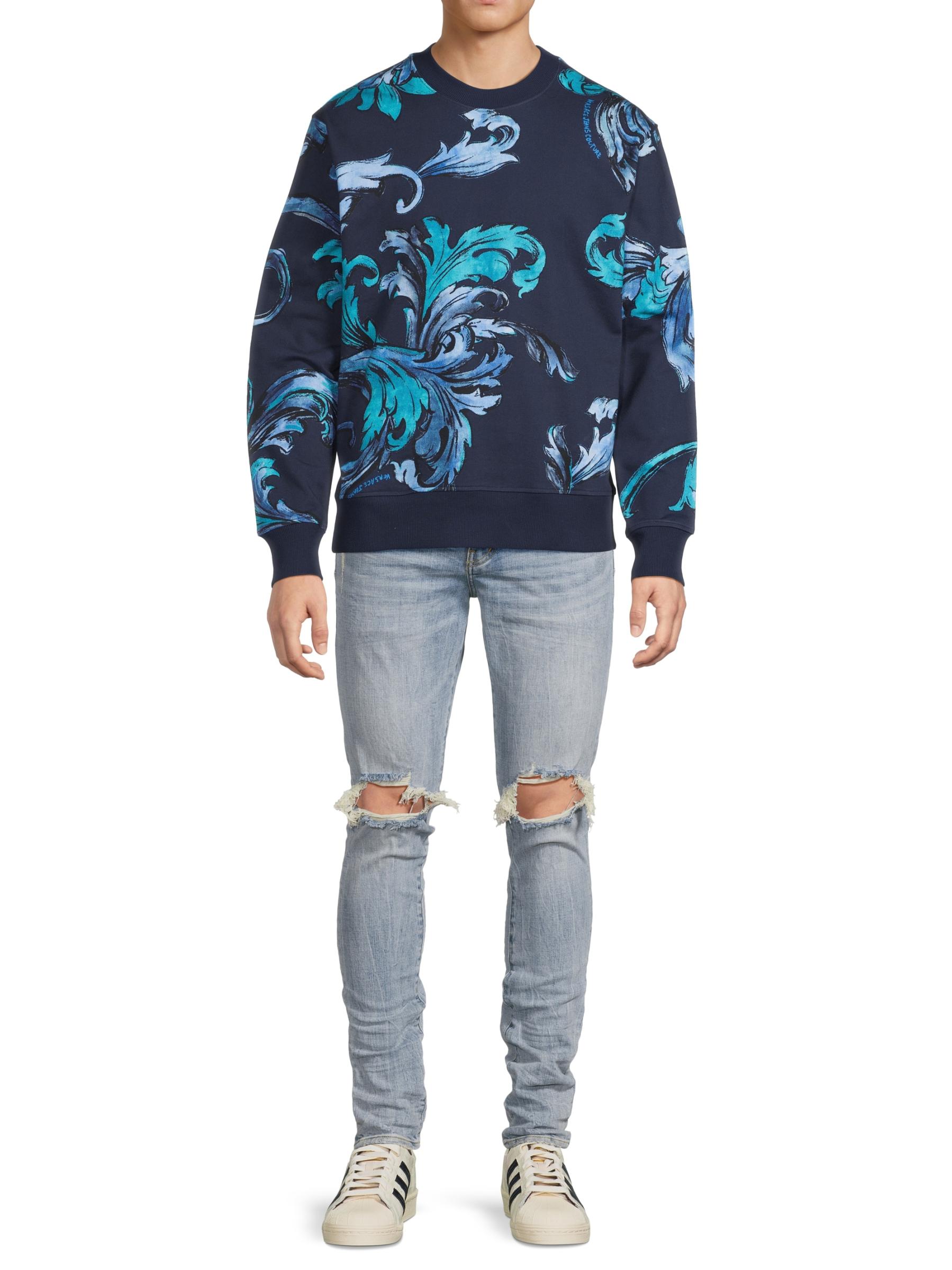 VERSACE JEANS ロゴ クルーネック コットン スウェット Versace Jeans Couture - コットン クルーネック スウェット