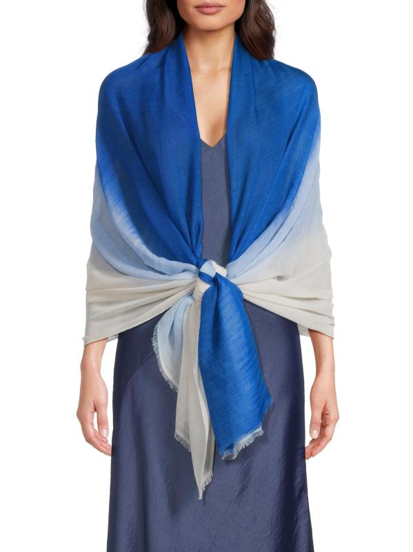 Summer Tie-Dye Cashmere Shawl