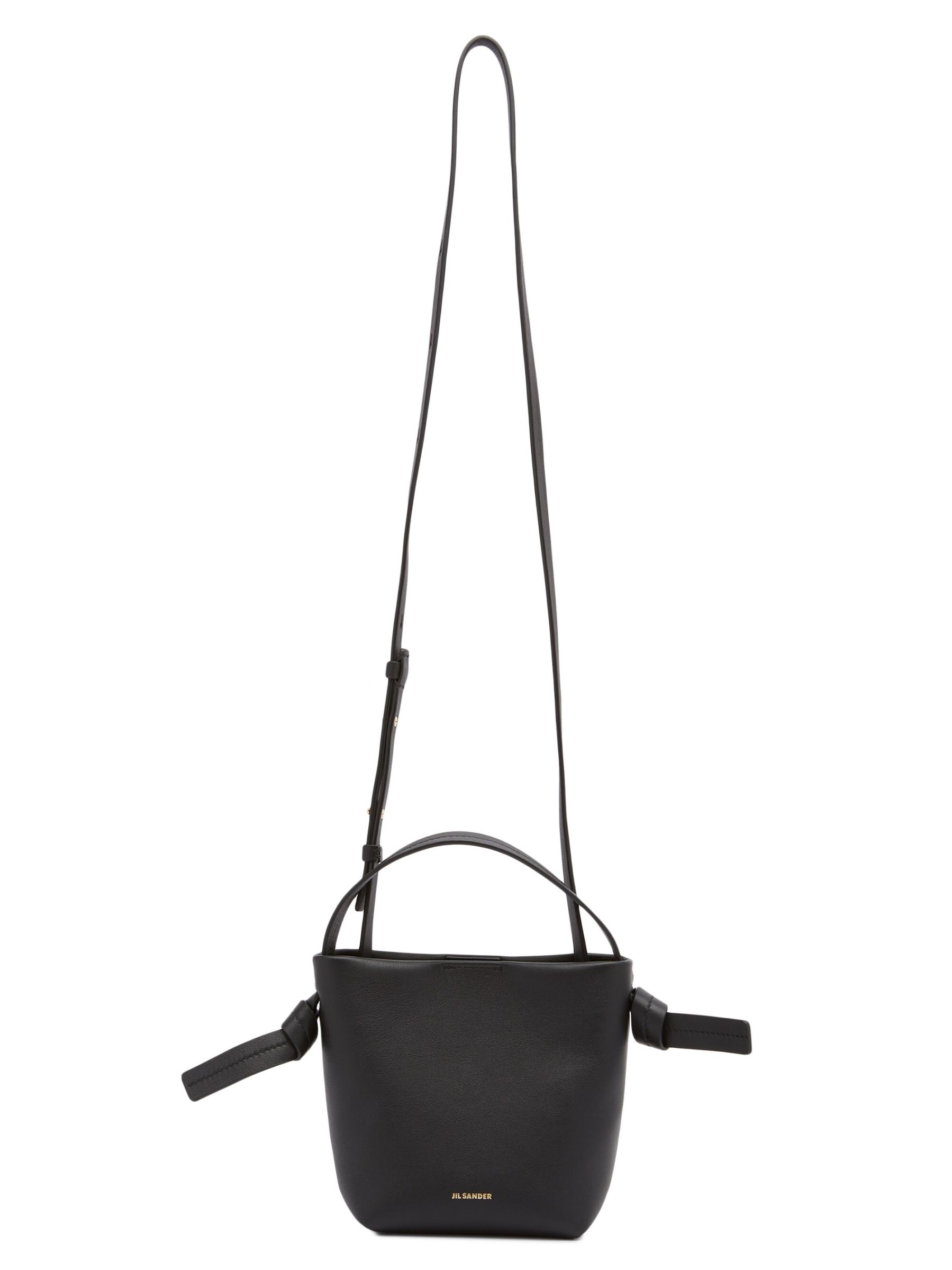 【高品質レザー】Jil Sander スモールノットショルダーバッグ Jil Sander - ミニ・ノット・レザー・ホーボーバッグ を