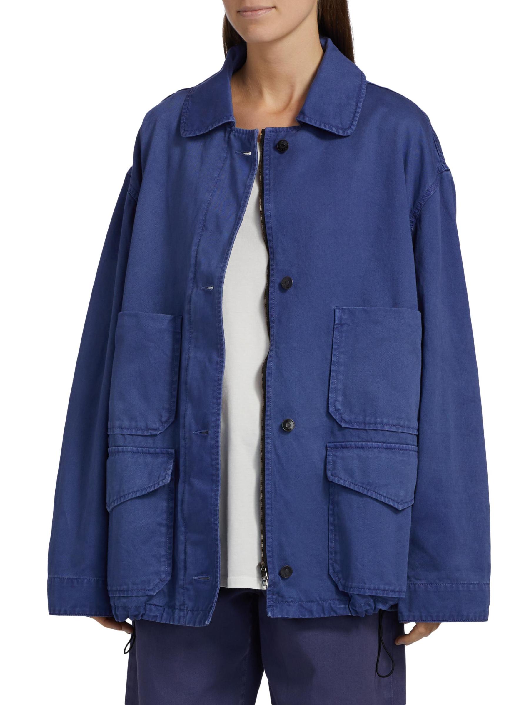 Shop The Row - Jolene Cotton Shacket | Saks Fifth Avenue Saudi Arabia