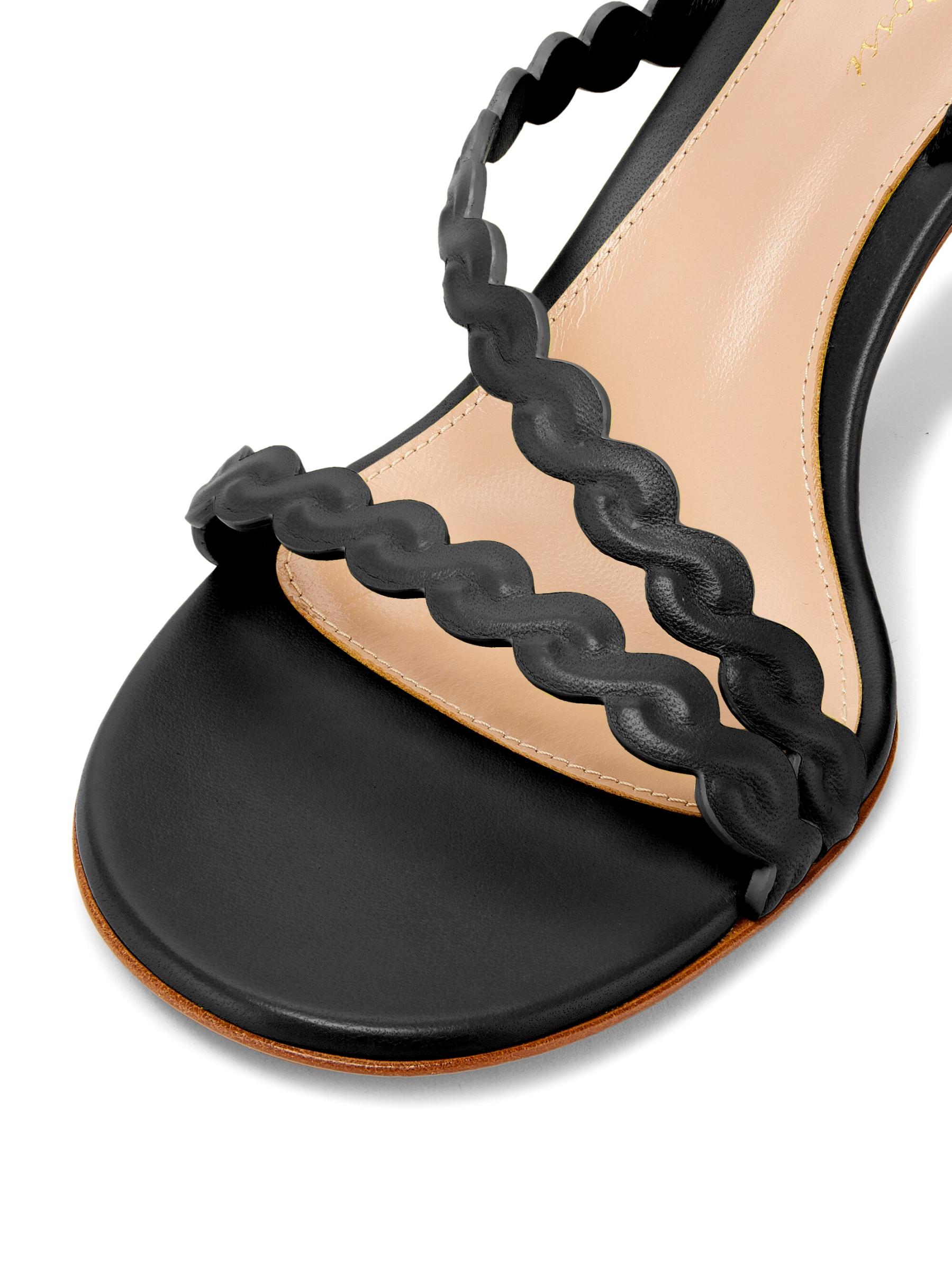 Shop Gianvito Rossi - G32516 Nappa 70MM Leather Slingback