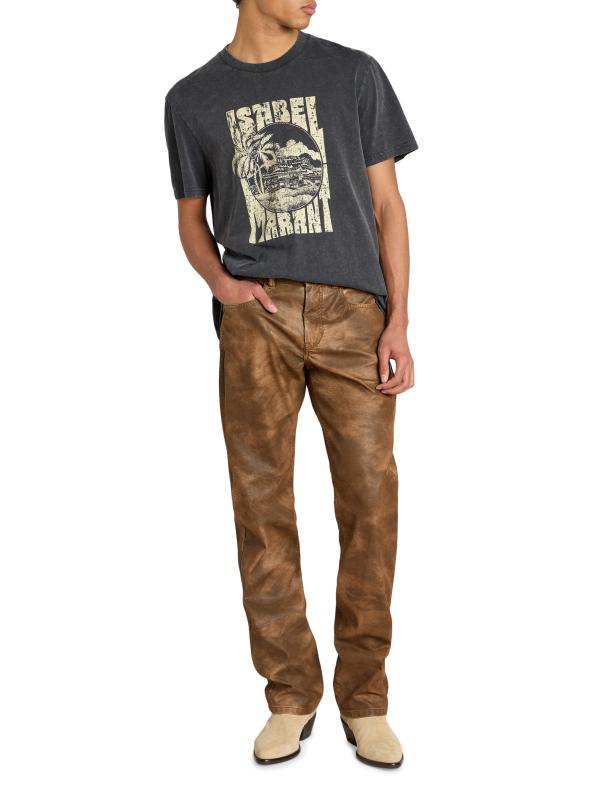 Isabel Marant ★ オノレ ロゴ コットン Tシャツ Isabel Marant - オノレ ロゴ コットン Tシャツ をオンライン