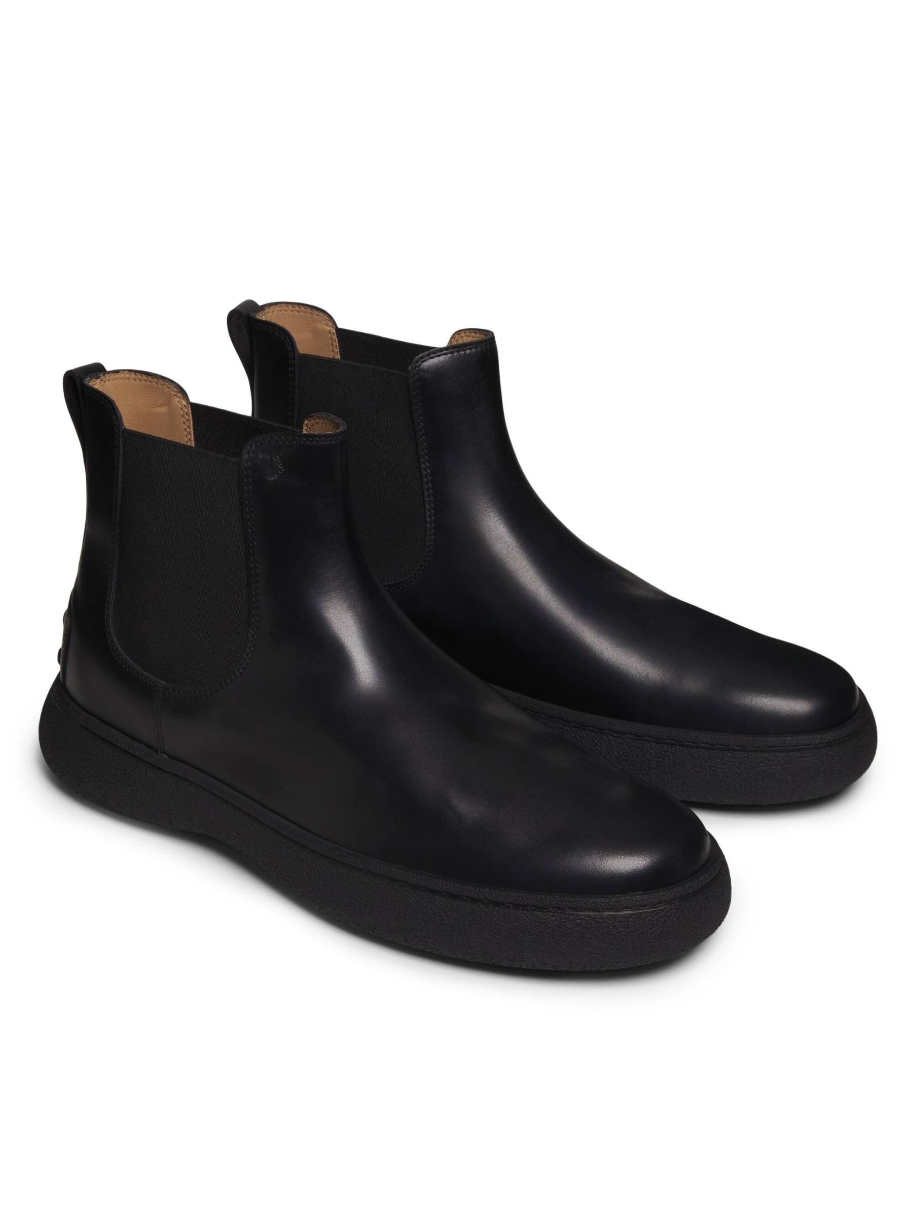 【送関込】TOD'S☆トッズ Leather ankle boot Man BLACK Ankle Boots in Leather XXM24L0IR30LYG5CB999 | Tods