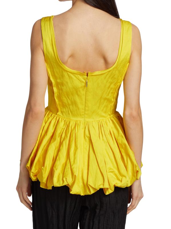 #4: بلوزة بيبلوم بلا أكمام - النرجس