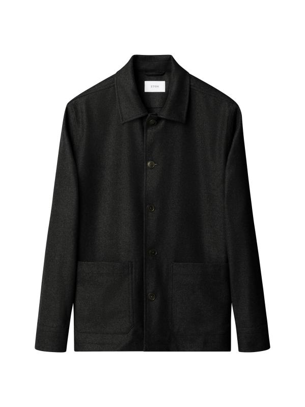 جاكيت Herringbone من الصوف والكشمير