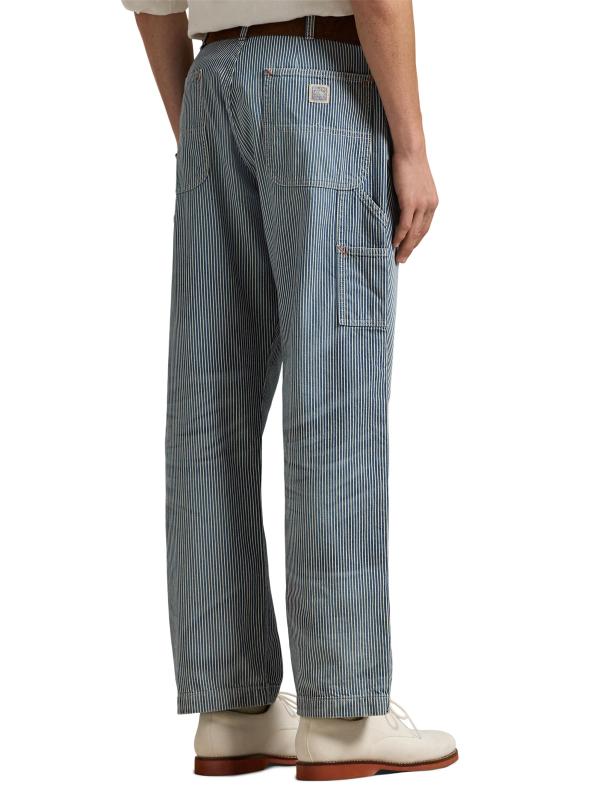 パンツ 90s Polo by Ralph Lauren hickory pants Polo Ralph Lauren Dungaree Fit Indigo Hickory-Stripe Pant
