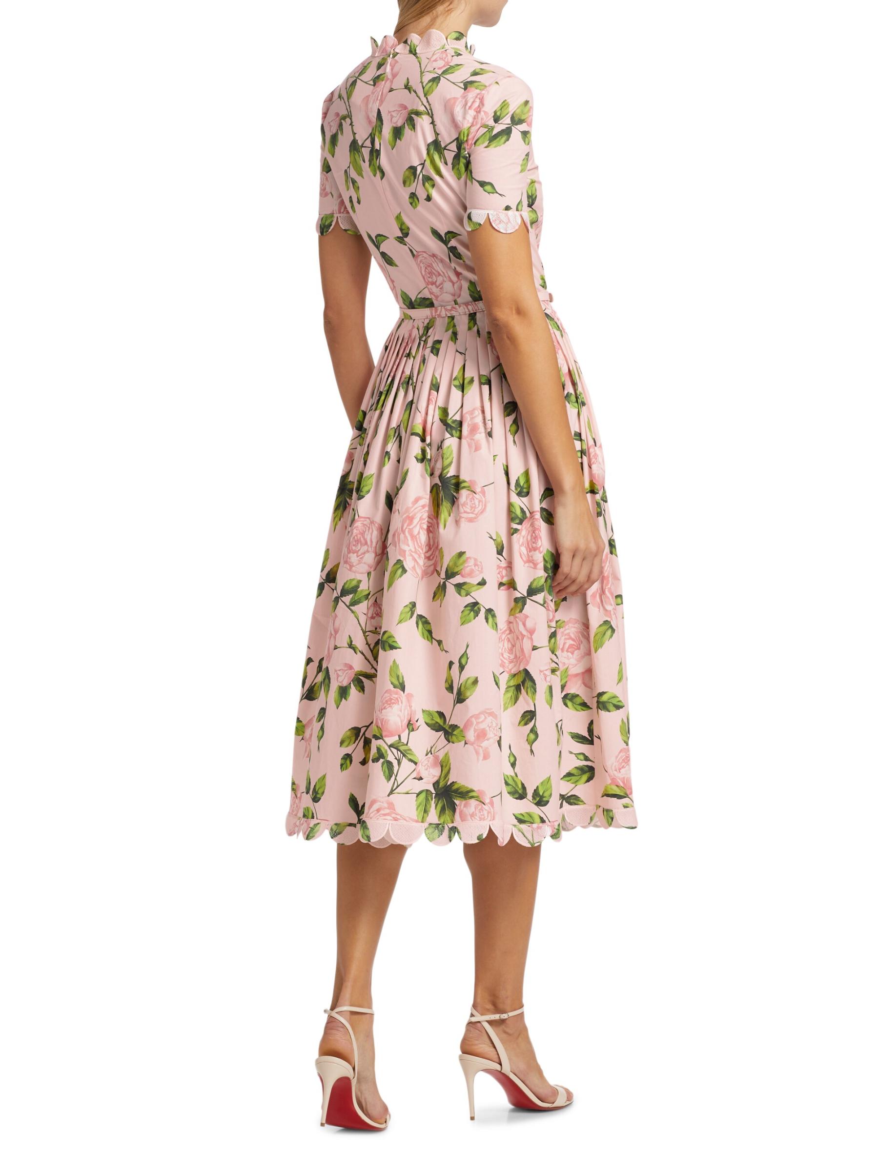 English Roses Poplin Midi-Dress