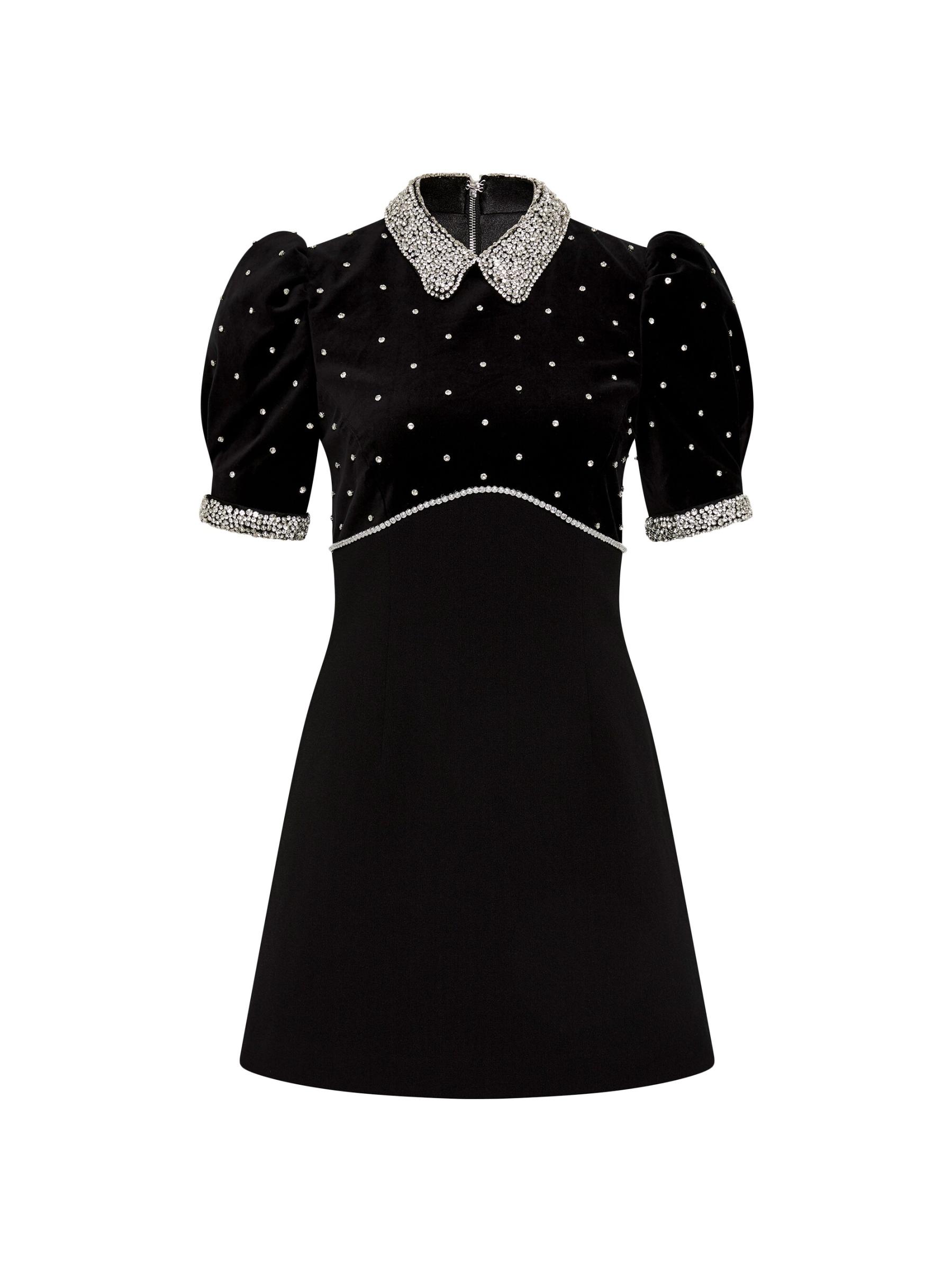 ◆関税込◆【REBECCA VALLANCEC】Giovanna embellished gown Giovanna embellished gown in black - Rebecca Vallance