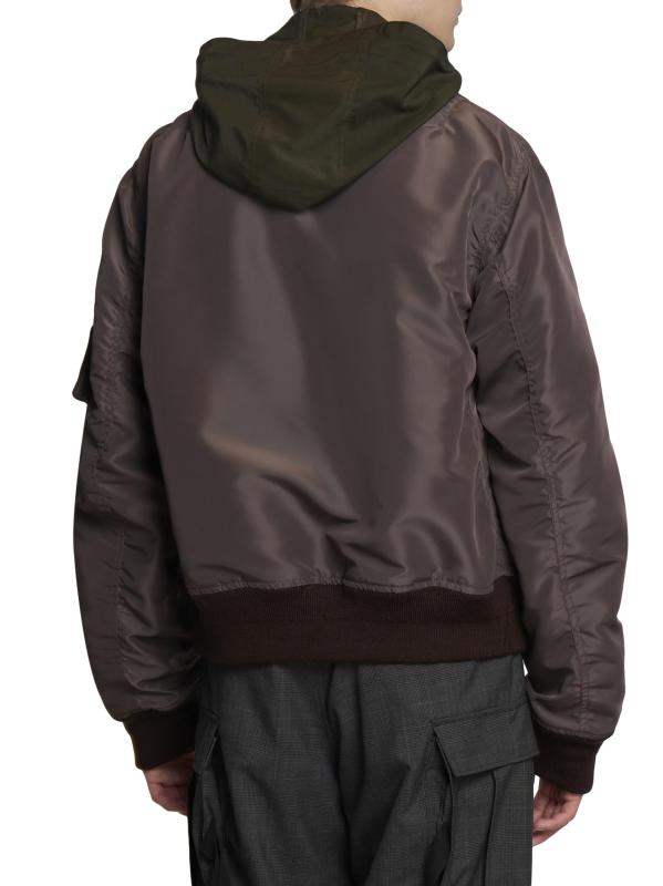 sacai サイズ1 ダブルジップ ジャンパー Sacai - ダブル・ジップ・ツイル・ジャケット をオンライン購入 | Saks