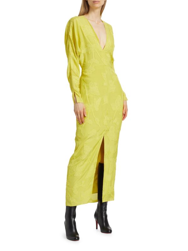 #2: فستان كوكتيل فيل كوبيه برقبة على شكل حرف v - شارتريوز