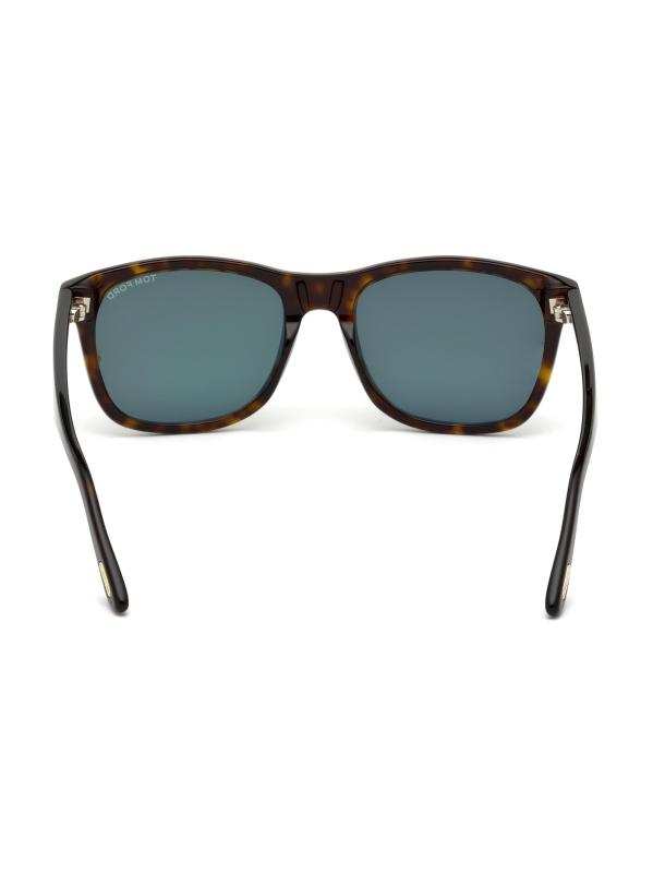 #5: نظارات شمسية إيريك 55 ملم بتصميم هندسي - أخضر هافانا داكن