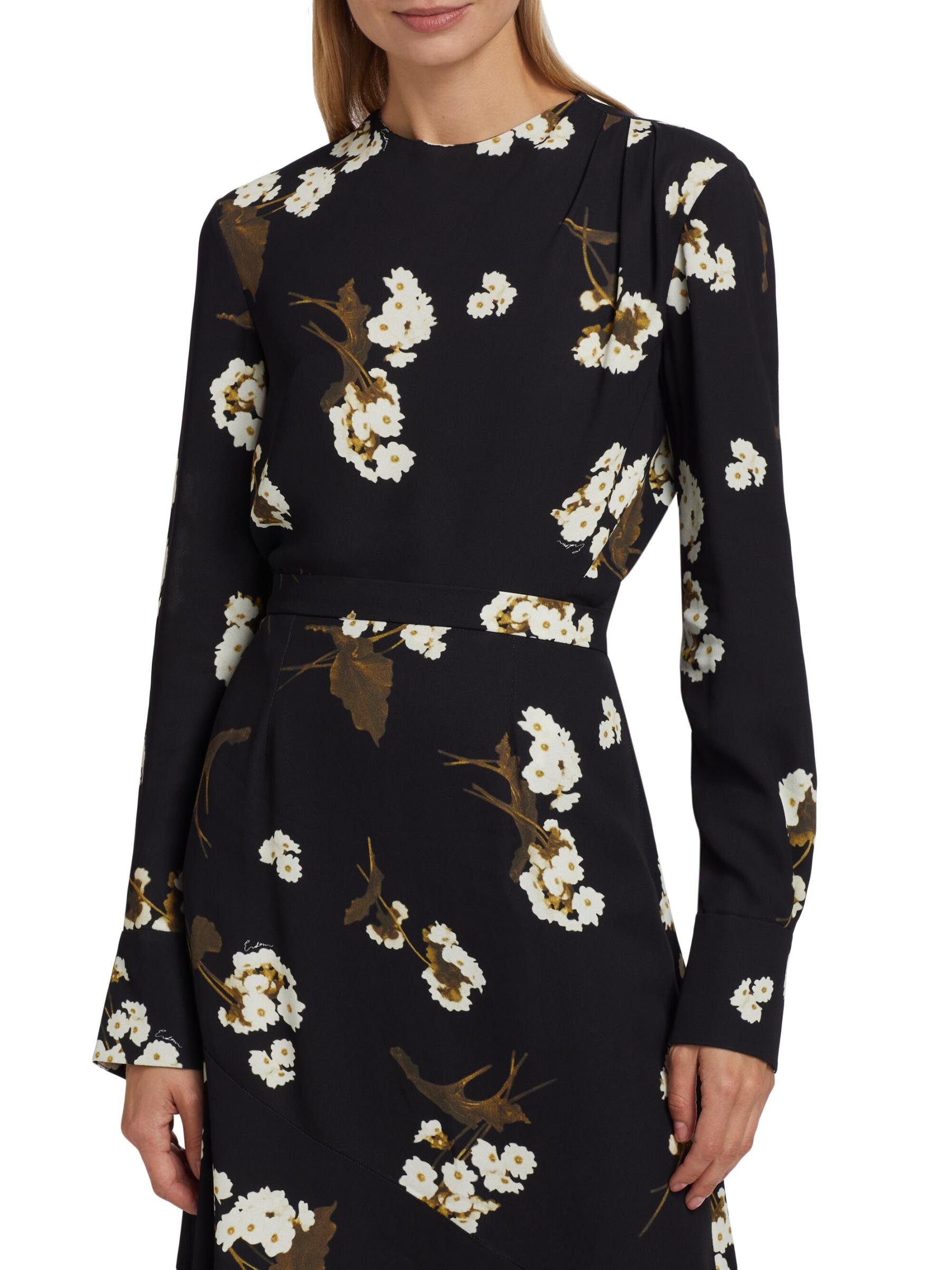 ERDEM アーデム ワンピース ブランド Floral draped 1010339 org.jpg