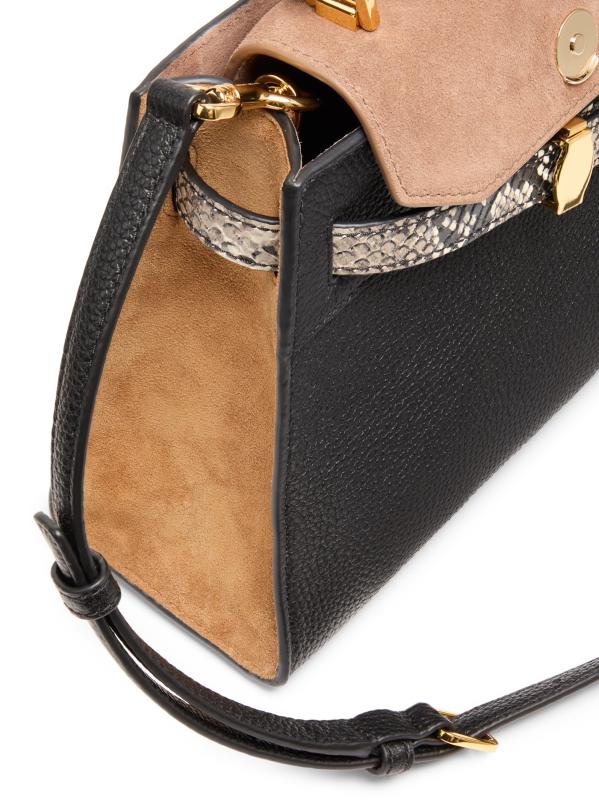 #7: حقيبة داش ذات مقبض علوي محجوب بالألوان - أسود